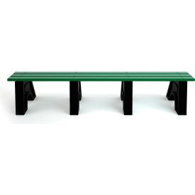 Frog Furnishings Sport 8 Recycled Plastic Bench Green Bench/Black Frame 