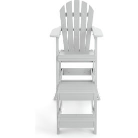 Jayhawk Plastics PB 46LGCWHI Frog Furnishings Lifeguard Chair, 46" Seat Height, White image.