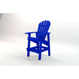Recycled Plastic Clearwater Adirondack Chair, Blue view 2