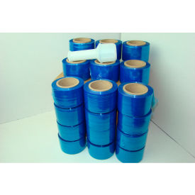 Banding Mini Stretch Wrap, Cast, 80 Gauge, 5"W x 1000'L, Blue Tint view 2