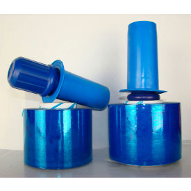 J.C Parry & Sons Co. Inc PRDBL803 Goodwrappers™ Stretch Wrap W/Reusable Dispenser & Brakes, Cast, 3"Wx1000L, Blue image.