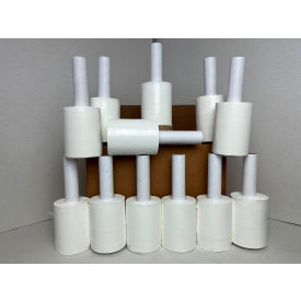 Bundle Stretch Wrap with Extended Core Handle, Cast, 100 Gauge, 5"W x 650'L, Clear view 2