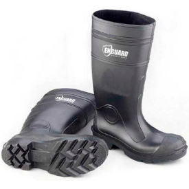 Jaydee Group USA, Inc. EGPV-13 Enguard PVC Plain Toe Waterproof Boots, 16" Height, Black, Size 13, 1 Pair image.