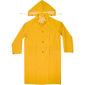 Jaydee Group USA, Inc. EGRS-2002XL Enguard 2-Piece Raincoat, 35 mil PVC/Polyester, Snap Closure, Yellow, 2XL image.