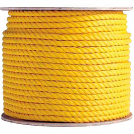 Jaydee Group USA, Inc. YR-12600 BOEN Polypropylene 3-Strand Rope YR-12600 - 1/2" x 600 - 25 Lb. - Yellow image.