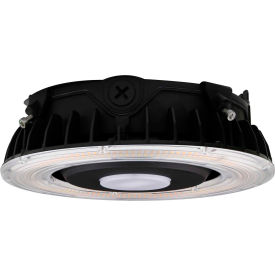 JD INTERNATIONAL LIGHTING CLCN11-75W-RAA-BR50 Commercial LED Round Canopy Lighting, 75W, 9400 Lumens, 5000K, IP65, UL, DLC Premium image.