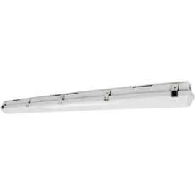Commercial LED Vapor Tight Strip Light Fixture Surface Mount 30/40/50W 120-277V Gray 