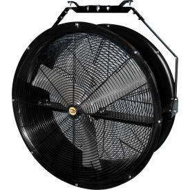 J & D Manufacturing VPRF24 J&D Manufacturing 24" Black Poly Chiller Drum Fan w/ Bracket, 4,890 CFM, 1/2 HP, 1 Phase image.