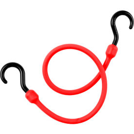 Bihlerflex LLC (Formally Just Ducky) PC24R The Perfect Bungee Premium Cord, Nylon Hooks, 24"L, Red image.