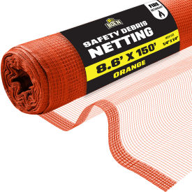 BOEN SN-20015 Fire Resistant Safety Netting 8.6 Ft. x 150 Ft. Orange 1 Roll