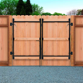 Adjust-A-Gate® 3-Rail Full-Frame Double-Drive Gates w/Drop Rod Kit 70" - 118"W x 60"H Black 