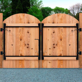 Adjust-A-Gate® 2-Rail Full-Frame Double-Drive Gates w/Drop Rod Kit 70" - 118"W x 47"H Black 