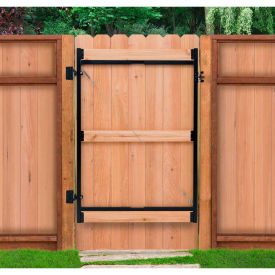 Adjust-A-Gate AG60-3 Contractor Series Adjustable Steel Gate Frame 3 Rail Kit 60-96"W x 47"H Gray 