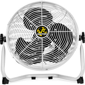 HUNTER FAN CO. (JAN FAN DIV) JF-12F-S Jan Fan® 12" Industrial Workstation Fan, 3 Speed, Silver image.