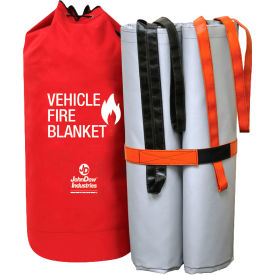 JohnDow Vehicle Fire Blanket 29-1/2 x 19-1/2 Gray 