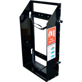 JohnDow Vehicle Fire Blanket Wall Rack 16" x 33-1/2" Black 