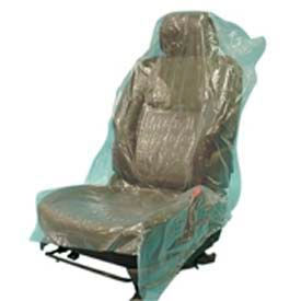 John Dow Industries SC-2 JohnDow Premium Plastic Seat Covers Roll, Green - 200 Covers/Roll - SC-2 image.