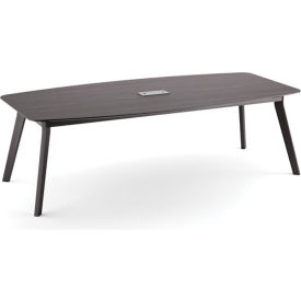 JMJS INC OX9236CG OfficeSource 94" Boat Shape Conference Table w/ Grommet, 94-1/2"Wx47-1/4"Dx29-1/2"H, Coastal Gray image.