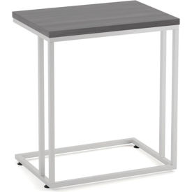 JMJS INC PLTC66TCG OfficeSource Reception Tables Side C Table w/ Laminate Top, 22-1/4"Wx15-3/4"Dx25-1/2"H, Coastal Gray image.