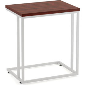 JMJS INC PLTC66TMH OfficeSource Reception Tables Side C Table w/ Laminate Top, 22-1/4"Wx15-3/4"Dx25-1/2"H, Mahogany image.