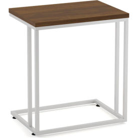 JMJS INC PLTC66TMW OfficeSource Reception Tables Side C Table w/Laminate Top, 22-1/4"Wx15-3/4"Dx25-1/2"H, Modern Walnut image.