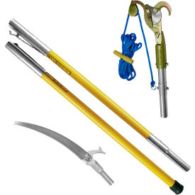 JAMESON LLC FG-6PKG-1 Jameson Tools FG Series Manual Pole Saw and Tree Pruner Kit with Two 6Fiberglass Poles image.