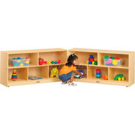 Jonti-Craft® 10 Tray Toddler Mobile Fold-N-Lock No Tray 96""W x 15""D x 24-1/2""H Birch Plywood