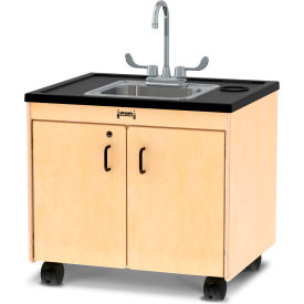Jonti-Craft Inc 1371JC Jonti-Craft® Clean Hands Helper Portable Sink - 26" Counter - Stainless Steel Sink image.
