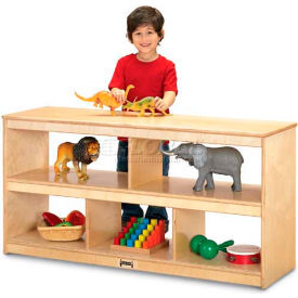 Jonti-Craft® Mobile Open Toddler Shelf Unit 50""W x 15""D x 24-1/2""H Birch Plywood
