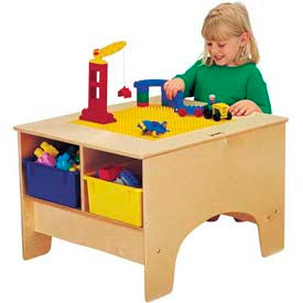Jonti-Craft Inc 57440JC Jonti-Craft® KYDZ Building Table - Lego® Compatible with Clear Tubs image.