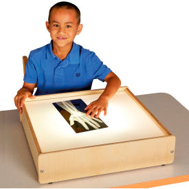Jonti-Craft Inc 5844JC Jonti-Craft® Tabletop Wooden LED Light Box with Acrylic Top - 20.5"W x 21"D x 5"H image.