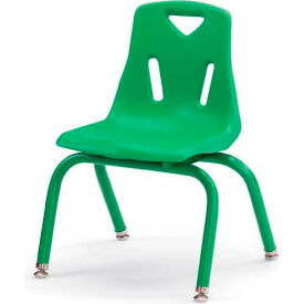 Jonti-Craft Inc 8120JC1119 Jonti-Craft® Berries® Plastic Chair with Powder Coated Legs - 10" Ht - Green image.