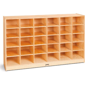 Jonti-Craft® 30 Tray Mobile Cubbie Without Trays 57-1/2"W x 15"D x 35-1/2"H Birch Plywood