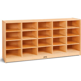 Jonti-Craft® 20 Tub Mobile Cubbie Without Tubs 60"W x 15"D x 29-1/2"H Birch Plywood