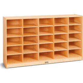 Jonti-Craft® 25 Tub Mobile Cubbie Without Tubs 60"W x 15"D x 35-1/2"H Birch Plywood
