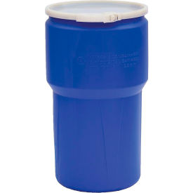 Eagle® Lab Pack Open Head Poly Drum Plastic Lever Lock 14 Gallon Capacity Blue