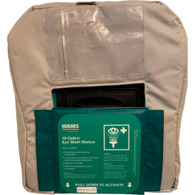 Justrite Safety Group 16GFEW-BLKT Hughes® Gravity Fed Eyewash Insulated Jacket For 16 Gallon Capacity image.