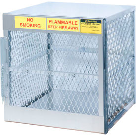 Vertical Cylinder Storage Cabinet, Manual Close, 30"Wx32"Dx33-1/2"H, 4 Cylinder Cap. view 2