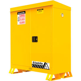 Justrite® Outdoor Flammable Storage Cabinet Self Close Door 30 Gallon Capacity 43"W x 18"D x 