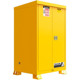 Flammable Storage Cabinet, Self Close Door, 90 Gallon Capacity, 43"W x 37-5/8"D x 72"H view 2