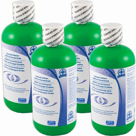 JUSTRITE SAFETY GROUP ADDR4PKCAN Hughes® Eyewash Additive Solution, Made in Canada, 8 oz. Capacity, Pack of 4 image.