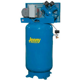 Jenny Products, Inc GT5B-80V-230/1 Jenny® GT5B-80V, 5 HP, Two-Stage Compressor, 80 Gal, Vertical, 175 PSI, 15.2 CFM, 1-Phase 230V image.