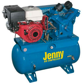 Jenny Products, Inc W11HGB-30T Jenny® W11HGB-30T, 11 HP, Stationary Gas Compressor, 30 Gal, 175 PSI, 17.6 CFM, Honda, Electric image.