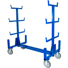 Jescraft Adaptable Pipe & Conduit Cart 140 LBS Shelf Capacity Blue