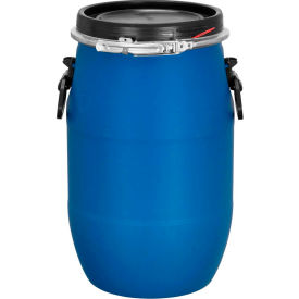 Jescraft Open Head Plastic Drum 16 Gallon Capacity Blue