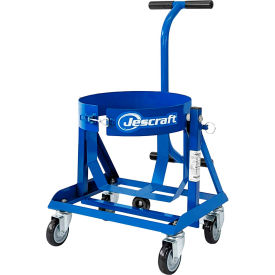 Jescraft™ Barrel Cart BC-200-4SBK for Ardex Barrels - 15 Gallon Capacity