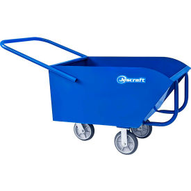 Jescraft Low-Profile Chip Dump Cart w/ Rockers 8.6 CU. FT. Capacity Blue
