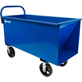 Jescraft Heavy Duty Concrete Cart w/ 8"" Mold On Rubber Casters 10.5 CU. FT. Capacity Blue