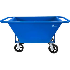 Jescraft Rolling Mortar Tub w/ 8"" Mold On Rubber Casters 6.6 CU. FT. Capacity Blue