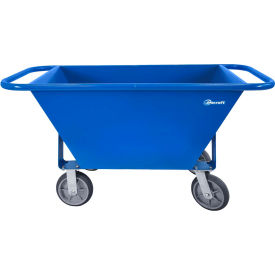 Jescraft Rolling Mortar Tub w/ 8"" High-performance Elastomer Caster 6.6 CU. FT. Capacity Blue